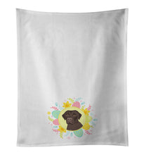 Load image into Gallery viewer, Labrador Retriever Chocolate #1 Easter White Kitchen Towel Set of 2