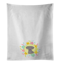 Load image into Gallery viewer, Labrador Retriever Gray Puppy Easter White Kitchen Towel Set of 2