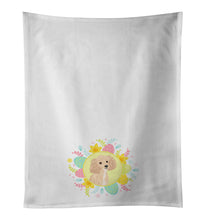 Load image into Gallery viewer, Poodle Toy Apricot #1 Easter White Kitchen Towel Set of 2