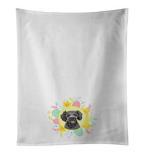 Load image into Gallery viewer, Poodle Toy Grey Easter White Kitchen Towel Set of 2