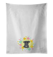 Load image into Gallery viewer, Schnauzer Black #1 Easter White Kitchen Towel Set of 2