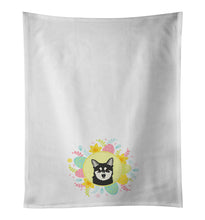Load image into Gallery viewer, Shiba Inu Husky Mix Easter White Kitchen Towel Set of 2