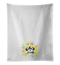 Load image into Gallery viewer, Shih-Tzu Black and White #2 Easter White Kitchen Towel Set of 2