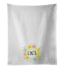Load image into Gallery viewer, Shih-Tzu Silver Gold and White #1 Easter White Kitchen Towel Set of 2