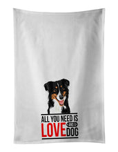 Load image into Gallery viewer, Australian Shepherd Black Tricolor #3  White Kitchen Towel Set of 2
