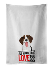 Load image into Gallery viewer, Beagle Tricolor Red Ticked #3  White Kitchen Towel Set of 2