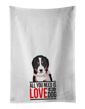 Load image into Gallery viewer, Bernese Mountain Dog Puppy #1  White Kitchen Towel Set of 2