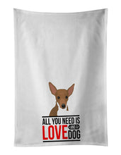 Load image into Gallery viewer, Chihuahua Chocolate and White #1  White Kitchen Towel Set of 2