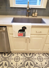 Load image into Gallery viewer, Dachshund Black and Tan #1 White Kitchen Towel Set of 2