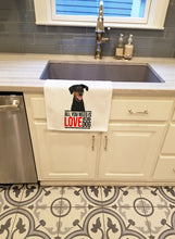 Load image into Gallery viewer, Doberman Pinscher Black and Rust Natural Ears #1  White Kitchen Towel Set of 2