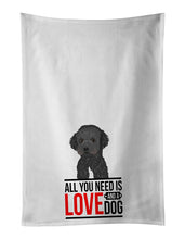 Load image into Gallery viewer, Doodle Black and White #1  White Kitchen Towel Set of 2