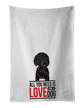 Load image into Gallery viewer, Doodle Black and White #2  White Kitchen Towel Set of 2