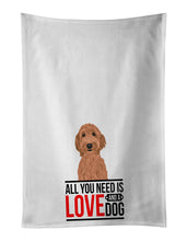 Load image into Gallery viewer, Doodle Liver #3  White Kitchen Towel Set of 2