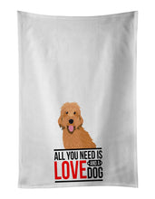 Load image into Gallery viewer, Doodle Liver #4  White Kitchen Towel Set of 2