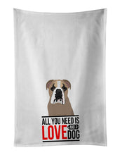 Load image into Gallery viewer, English Bulldog Lilac Tricolor  White Kitchen Towel Set of 2