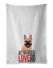 Load image into Gallery viewer, French Bulldog Fawn #2  White Kitchen Towel Set of 2