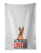 Load image into Gallery viewer, German Shepherd Black and Tan #1  White Kitchen Towel Set of 2