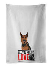 Load image into Gallery viewer, German Shepherd Red Sable  White Kitchen Towel Set of 2