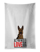 Load image into Gallery viewer, German Shepherd Black and Tan #2  White Kitchen Towel Set of 2