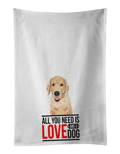 Load image into Gallery viewer, Golden Retriever Fawn #2  White Kitchen Towel Set of 2