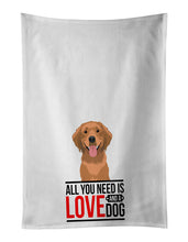 Load image into Gallery viewer, Golden Retriever Red #2  White Kitchen Towel Set of 2