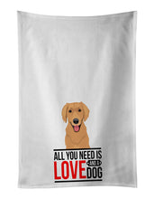 Load image into Gallery viewer, Golden Retriever Gold #2  White Kitchen Towel Set of 2