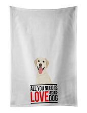 Load image into Gallery viewer, Labrador Retriever Yellow #1  White Kitchen Towel Set of 2