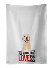 Load image into Gallery viewer, Labrador Retriever Yellow #2  White Kitchen Towel Set of 2