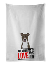 Load image into Gallery viewer, Pit Bull Blue #6  White Kitchen Towel Set of 2