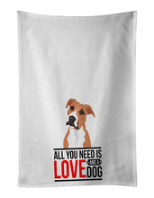 Load image into Gallery viewer, Pit Bull Fawn #3  White Kitchen Towel Set of 2