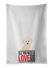 Load image into Gallery viewer, Poodle Toy Cream  White Kitchen Towel Set of 2