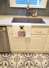 Load image into Gallery viewer, Pug Fawn #1  White Kitchen Towel Set of 2
