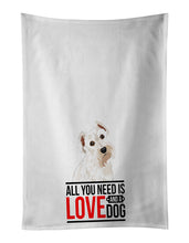 Load image into Gallery viewer, Schnauzer White #1  White Kitchen Towel Set of 2