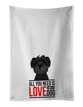 Load image into Gallery viewer, Shih-Tzu Black  White Kitchen Towel Set of 2