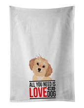 Load image into Gallery viewer, Shih-Tzu Gold #1  White Kitchen Towel Set of 2