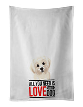Load image into Gallery viewer, Shih-Tzu Gold #4  White Kitchen Towel Set of 2