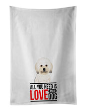 Load image into Gallery viewer, Shih-Tzu Gold #5  White Kitchen Towel Set of 2