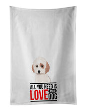 Load image into Gallery viewer, Shih-Tzu White and Red  White Kitchen Towel Set of 2