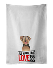 Load image into Gallery viewer, Yorkie Chocolate #2  White Kitchen Towel Set of 2