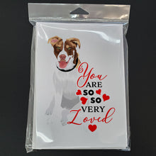 Load image into Gallery viewer, Australian Shepherd Red and White #2 so Loved Greeting Cards -  Blank Note Cards – 8-Pack of Artist-Designed Cards with Envelopes
