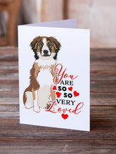 Load image into Gallery viewer, Australian Shepherd Red Tricolor #1 so Loved Greeting Cards -  Blank Note Cards – 8-Pack of Artist-Designed Cards with Envelopes