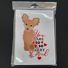 Load image into Gallery viewer, Chihuahua Fawn so Loved Greeting Cards -  Blank Note Cards – 8-Pack of Artist-Designed Cards with Envelopes
