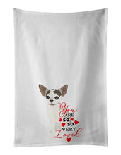 Load image into Gallery viewer, Chihuahua Merle so Loved White Kitchen Towel Set of 2