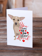 Load image into Gallery viewer, Chihuahua Silver so Loved Greeting Cards -  Blank Note Cards – 8-Pack of Artist-Designed Cards with Envelopes