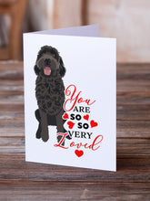 Load image into Gallery viewer, Doodle Black #1 so Loved Greeting Cards -  Blank Note Cards – 8-Pack of Artist-Designed Cards with Envelopes