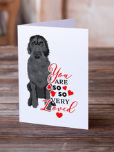 Load image into Gallery viewer, Doodle Black #3 so Loved Greeting Cards -  Blank Note Cards – 8-Pack of Artist-Designed Cards with Envelopes