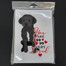Load image into Gallery viewer, Doodle Black and White #1 so Loved Greeting Cards -  Blank Note Cards – 8-Pack of Artist-Designed Cards with Envelopes