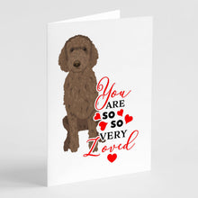 Load image into Gallery viewer, Doodle Chocolate #2 so Loved Greeting Cards -  Blank Note Cards – 8-Pack of Artist-Designed Cards with Envelopes