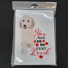 Load image into Gallery viewer, Doodle Cream #1 so Loved Greeting Cards -  Blank Note Cards – 8-Pack of Artist-Designed Cards with Envelopes