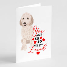 Load image into Gallery viewer, Doodle Cream #3 so Loved Greeting Cards -  Blank Note Cards – 8-Pack of Artist-Designed Cards with Envelopes
